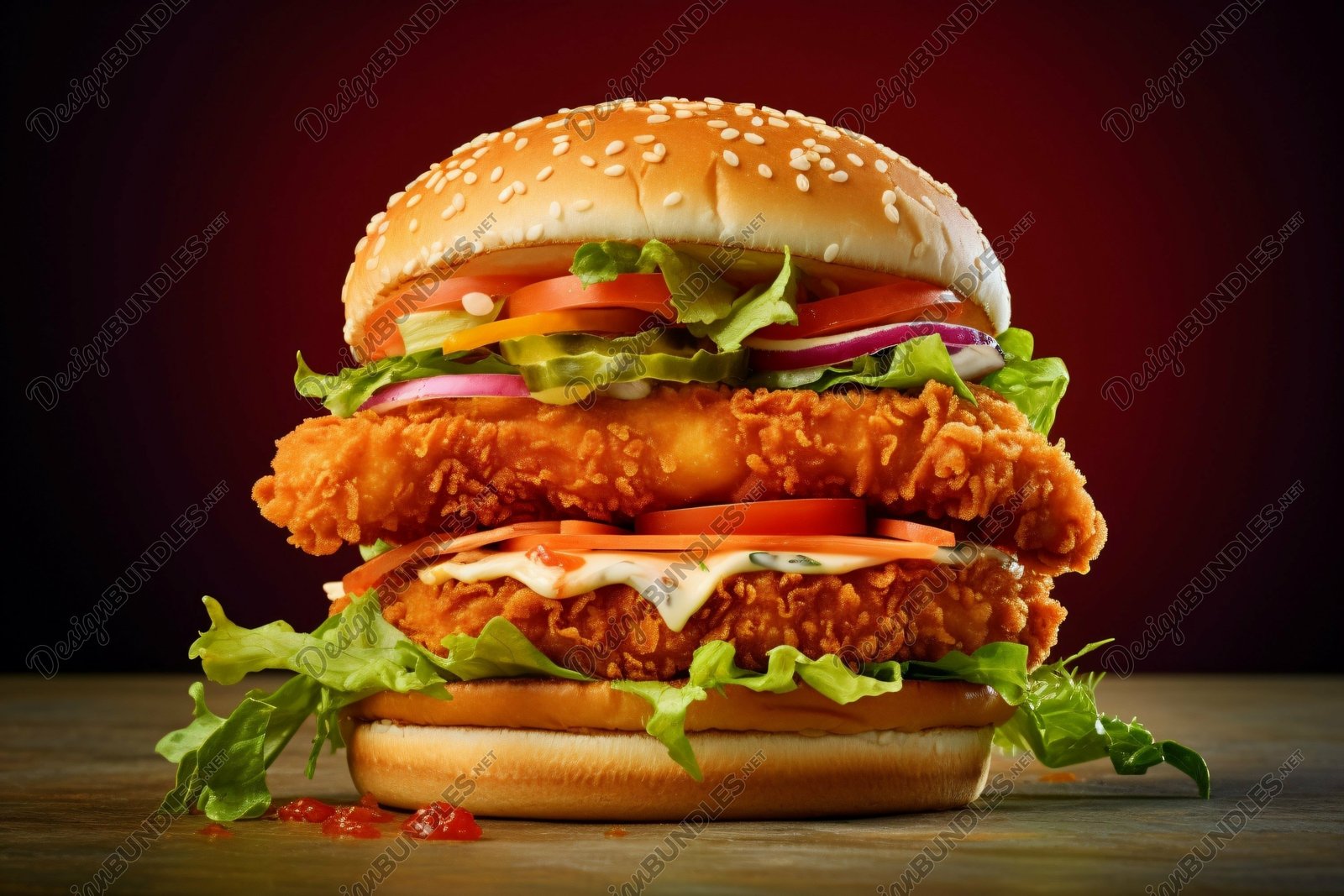 Chicken cheese burger